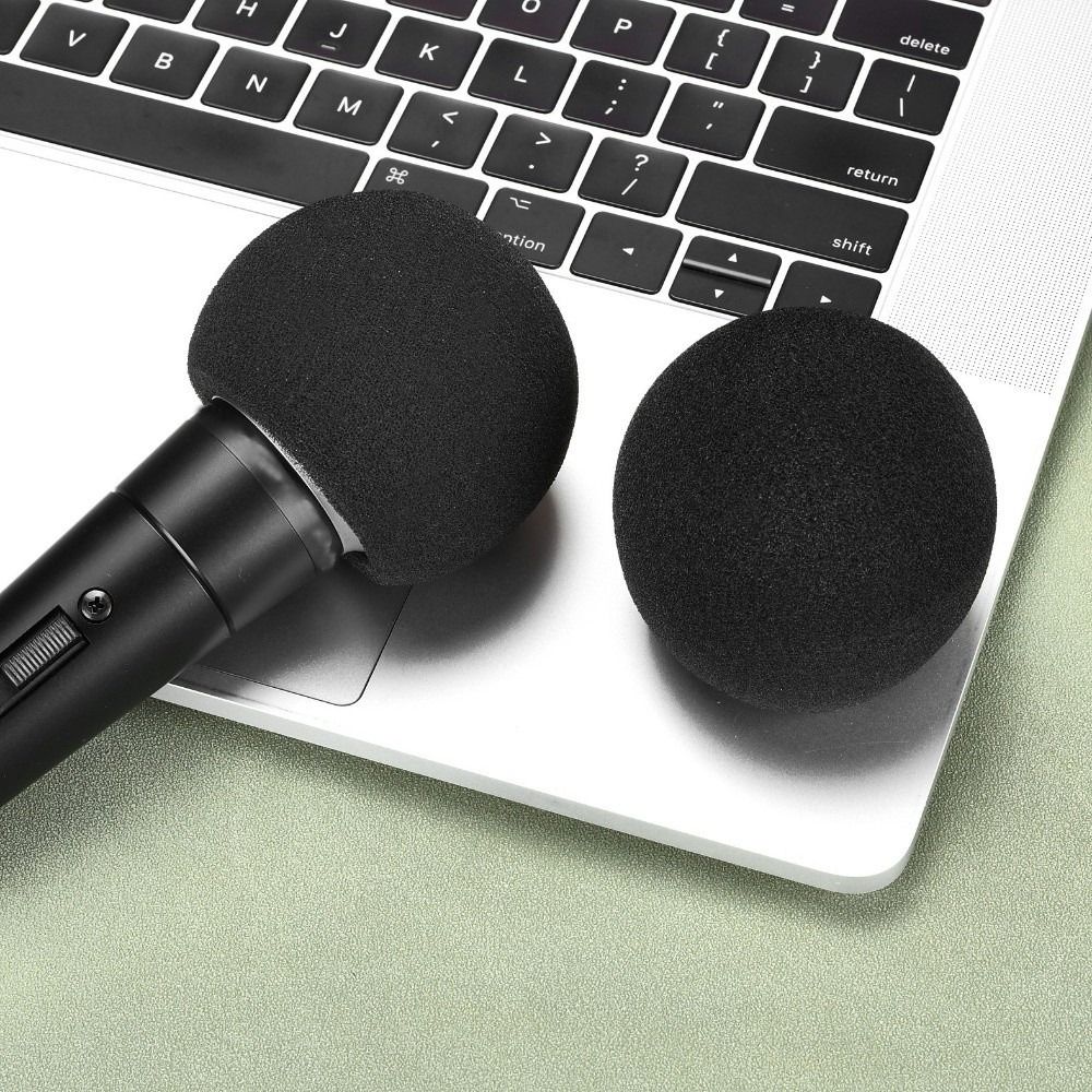 Shure Mic Mv7 - Ersatz-Mikrofon-Windschutzabdeckung Beflockter Schaumstoff Winddichter Mikrofon-Popfilter für