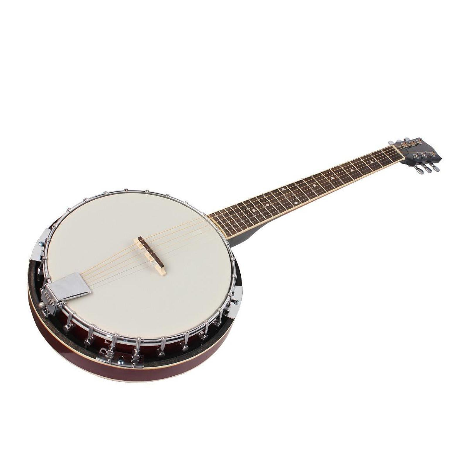 Musical Instrument Banjo - Handgefertigtes Banjo-Instrument 36,61 Zoll Sapele-Holz Banjo-Set