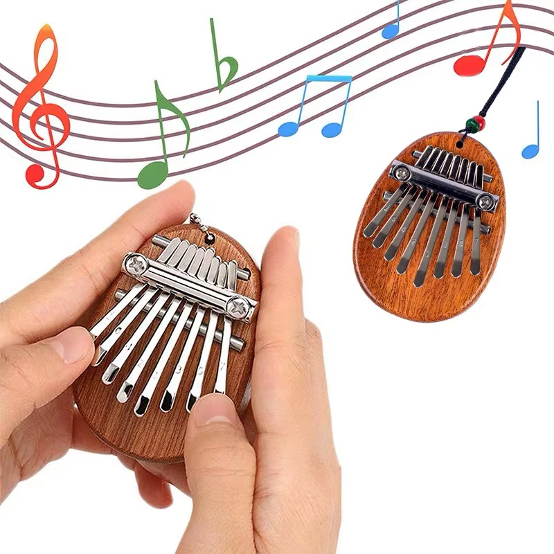 Musical Instrument Balalaika - 8-Tasten-Mini-Kalimba, Hochwertiges Exquisites Fingerklavier, Marimba-Musik, Weihnachts-