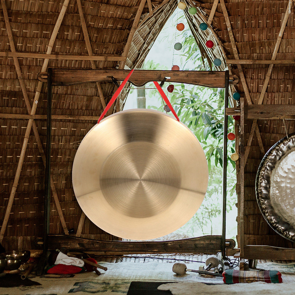 Musical Instrument Gong - Handgefertigter Chinesischer Gong Kleines Tragbares Percussion-Instrument