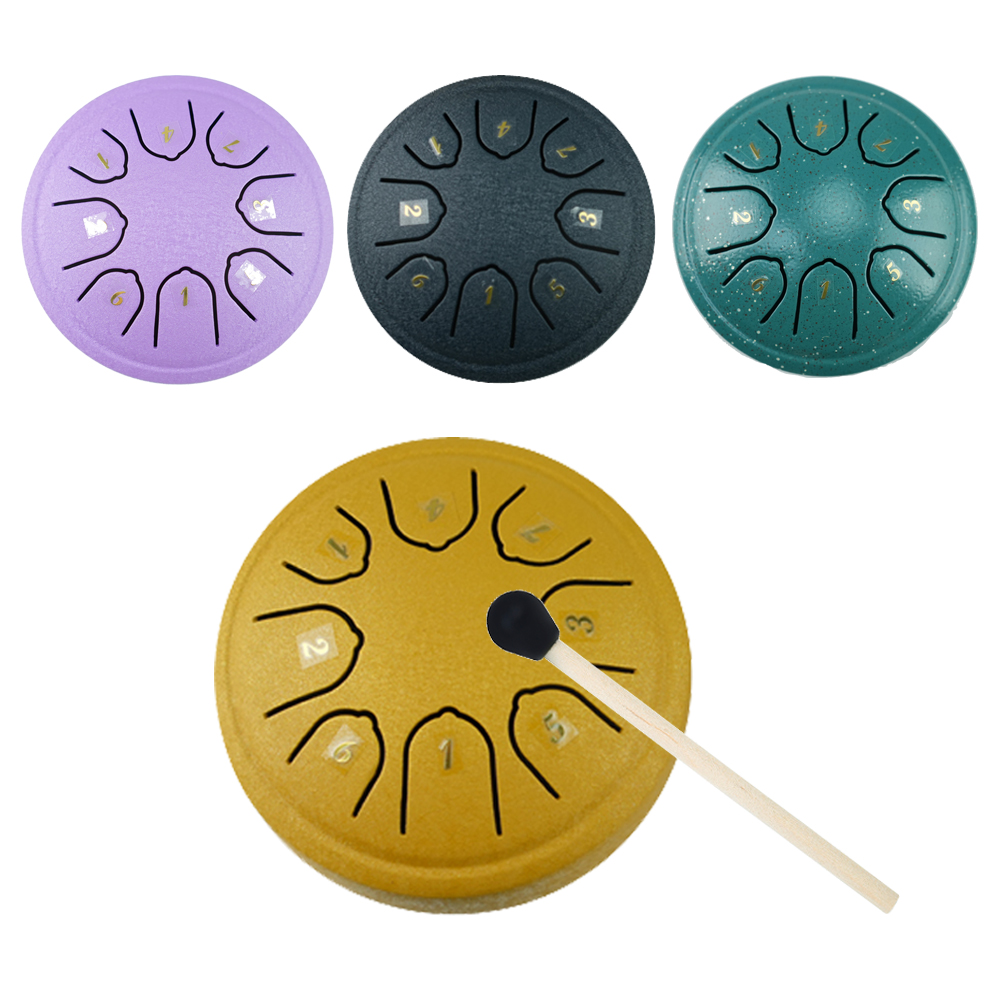 Musical Instrument Percussion - 4,5 Zoll 8-tonige Zungentrommel Stahlmusiktrommeln mit