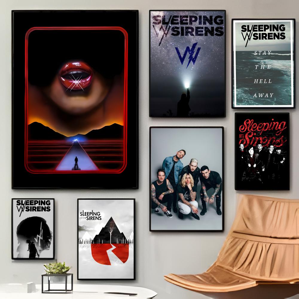 Musical Instrument Poster - Casual Emo Rock Band S-Sleeping With