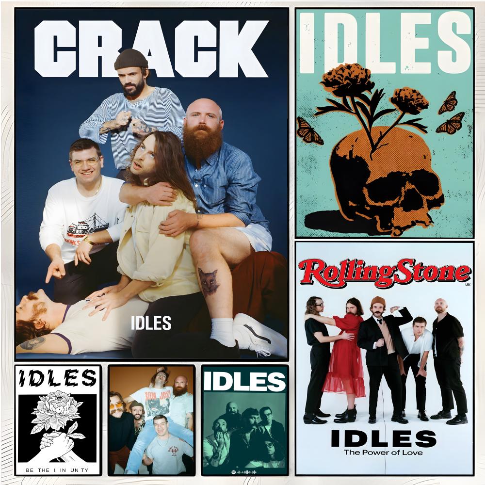 Musical Instrument Poster - Punkrock-Band-Poster I-IDLES Poster Superior Home Space