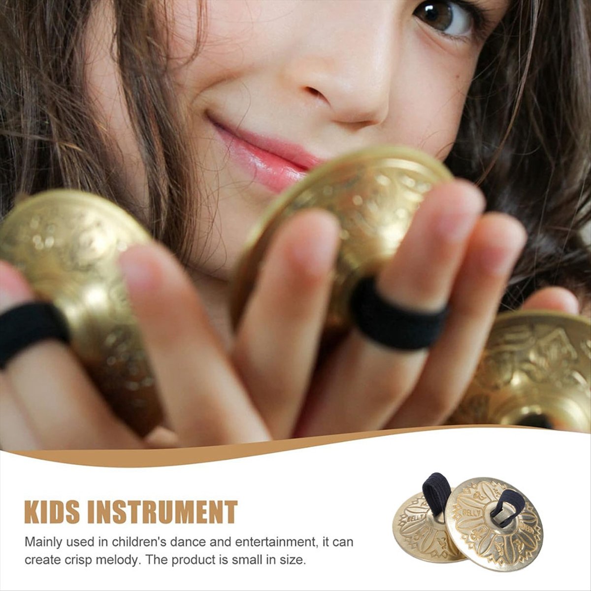 Musical Instrument Zills - T34C Fingerzimbeln, Handzimbeln für Bauchtanz mit