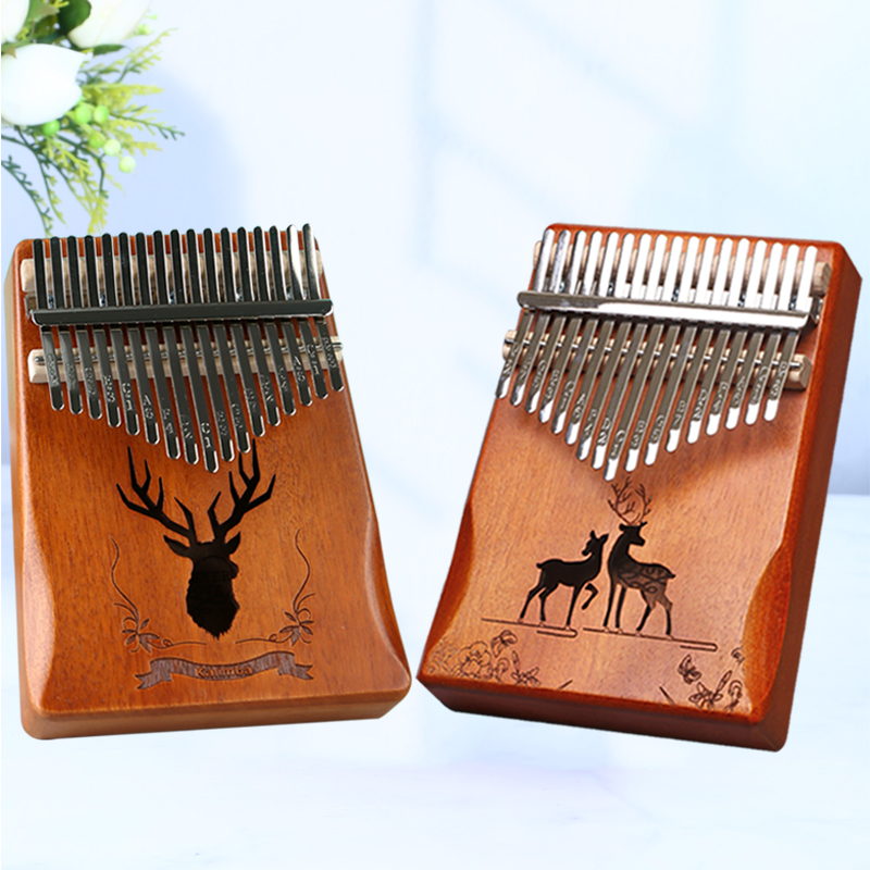 Musical Instrument Balalaika - Lydesy Kalimba Daumenklavier-Set 17 Tasten Manuell
