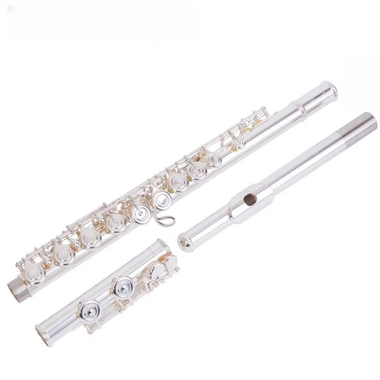 Musical Instrument In Orchestra - C-Dur-Flöte aus vernickeltem Messing, professionelles Holzblasinstrument