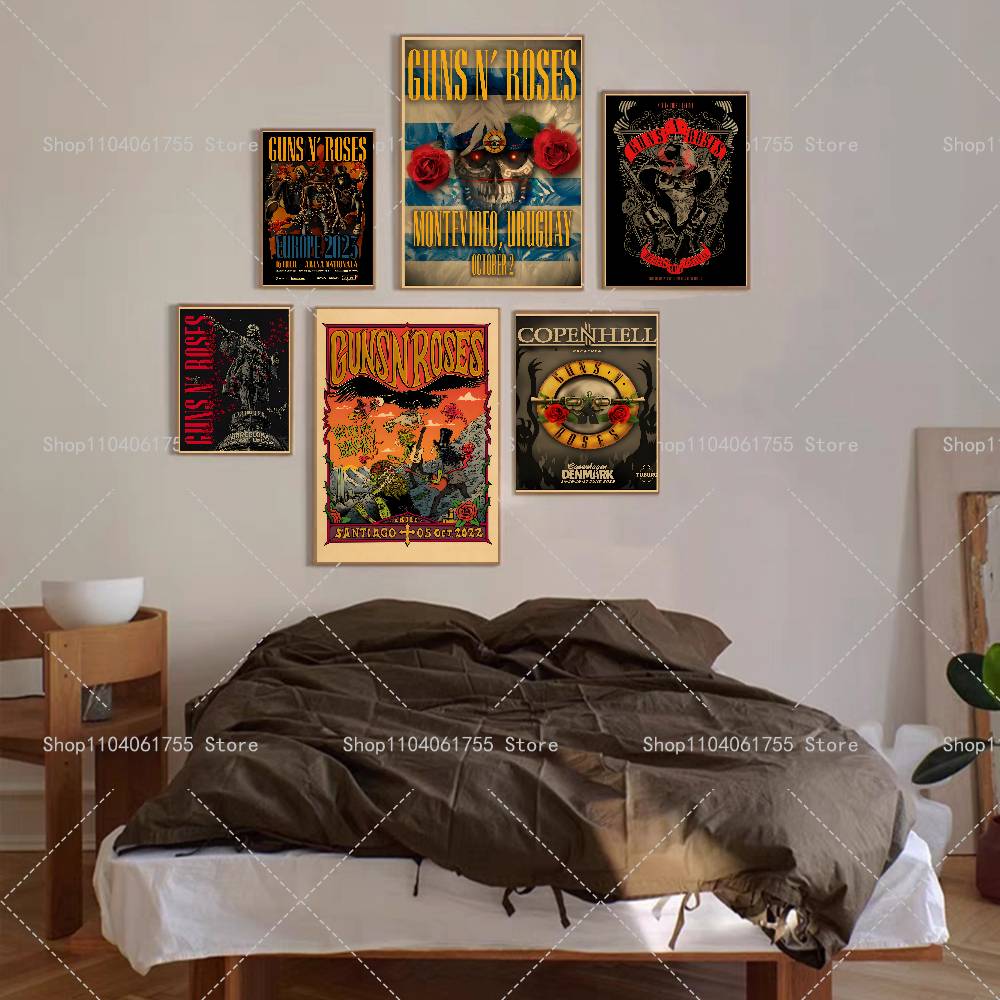 Rockband G-Guns n R-Roses Post – Musical Instrument Poster Bewertung und Preis