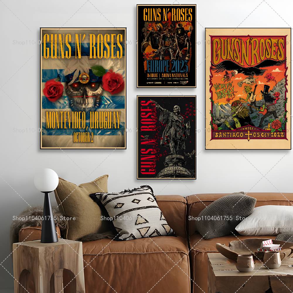 Rockband G-Guns n R-Roses Post – Musical Instrument Poster Bewertung und Preis