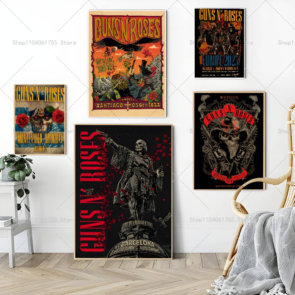 Rockband G-Guns n R-Roses Post – Musical Instrument Poster Bewertung und Preis