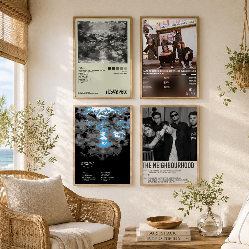 Indie-Rock-Band-T-The-Neighbou – Musical Instrument Poster Bewertung und Preis