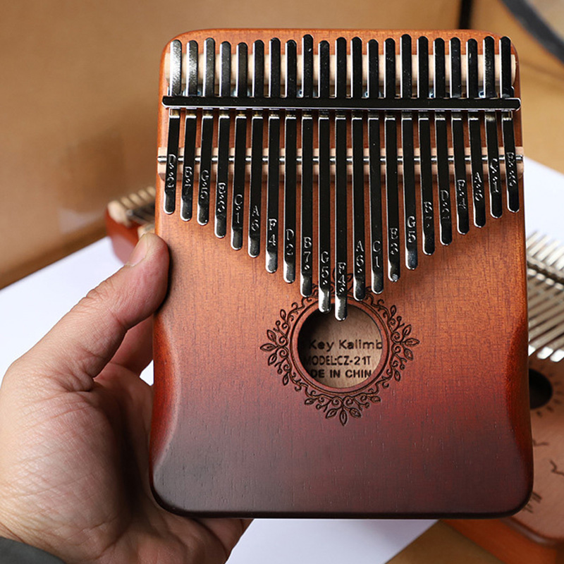 21-Tasten-Mahagoni-Kalimba, 17 – Musical Instrument Balalaika Bewertung und Preis