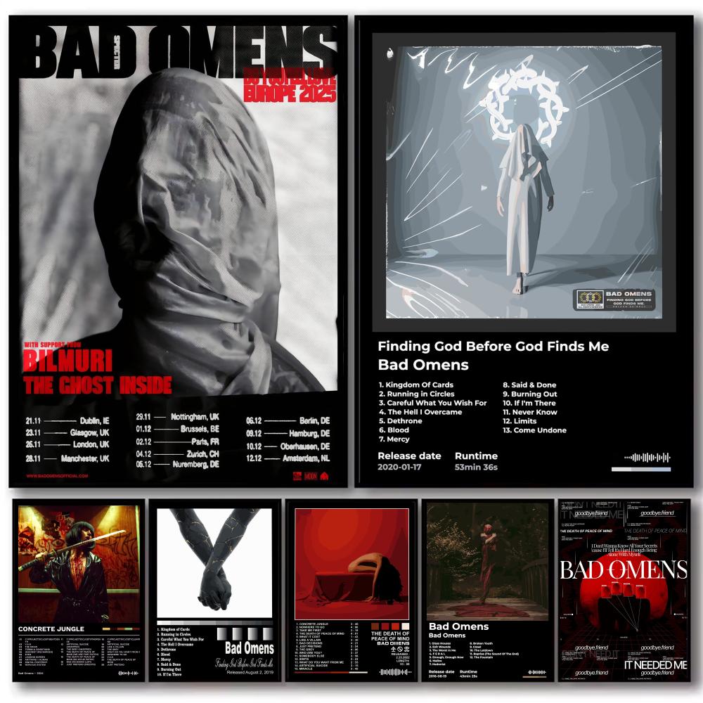 Rockband-Album B-Bad Omens Pos – Musical Instrument Poster Bewertung und Preis