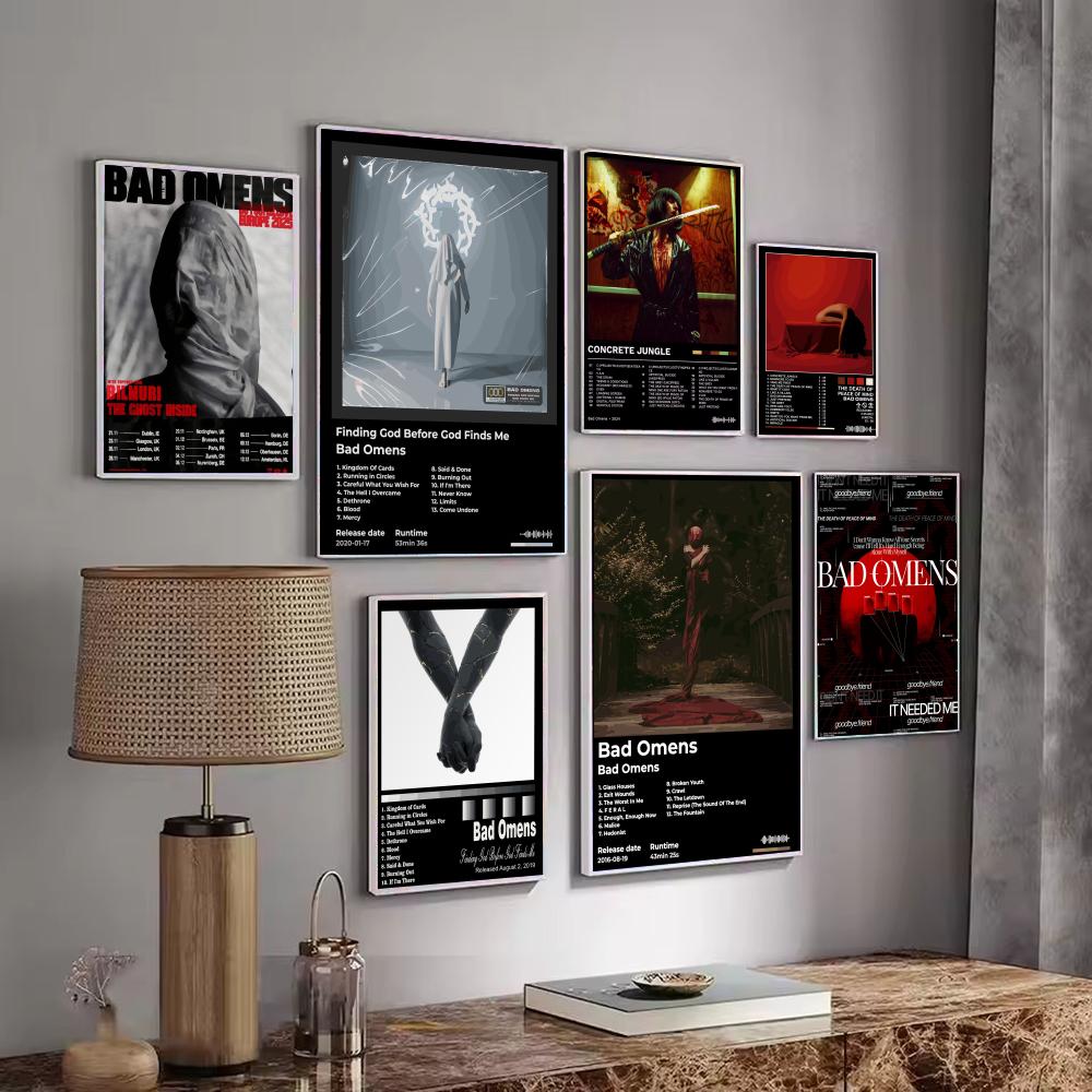 Rockband-Album B-Bad Omens Pos – Musical Instrument Poster Bewertung und Preis