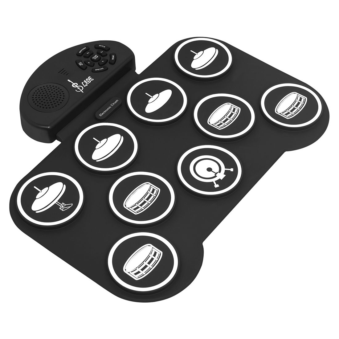 Faltbares 9-Pads Roll-Up Elekt – Musical Instrument Percussion Bewertung und Preis