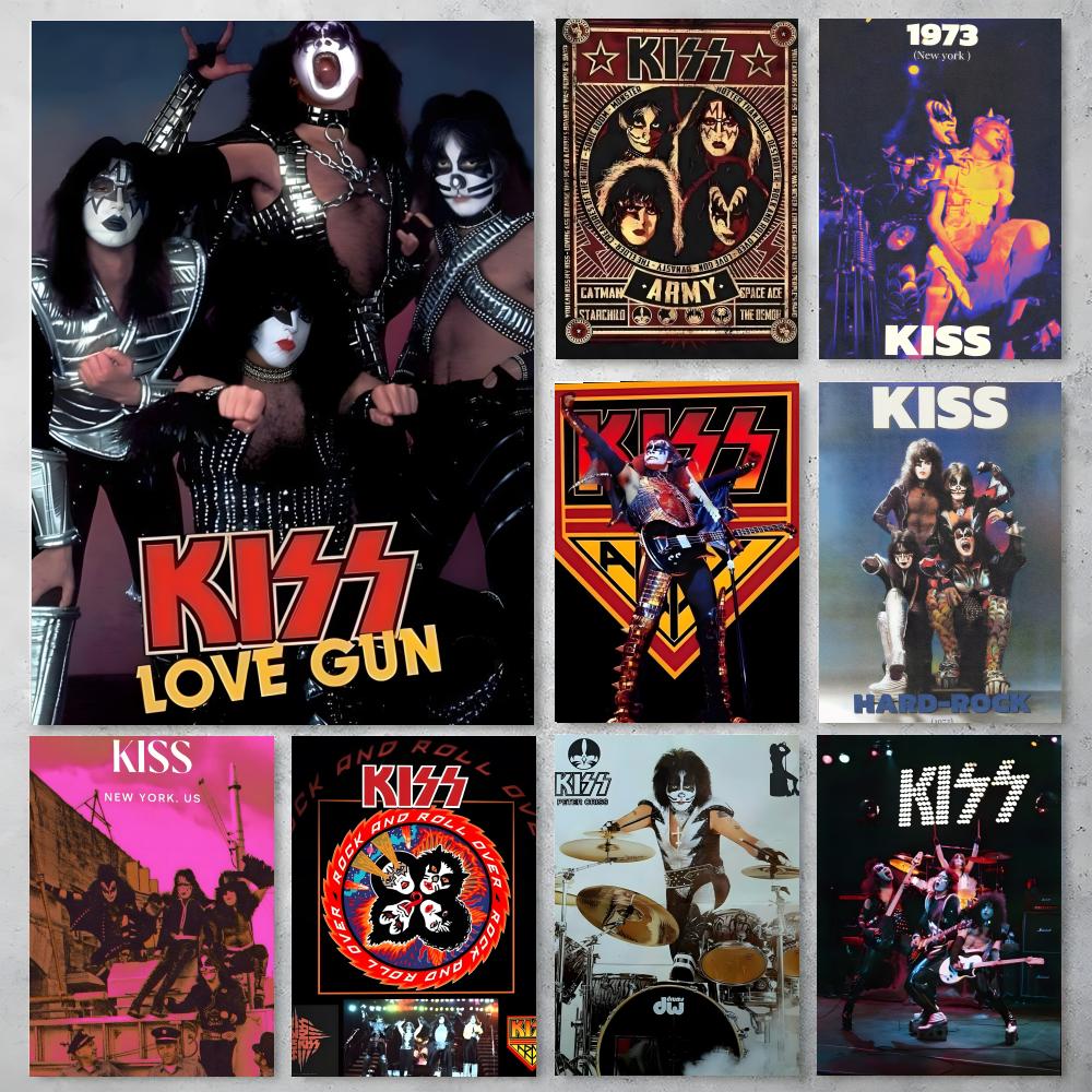 K-Kiss Kraft Rock Band-S Poste – Musical Instrument Poster Bewertung und Preis