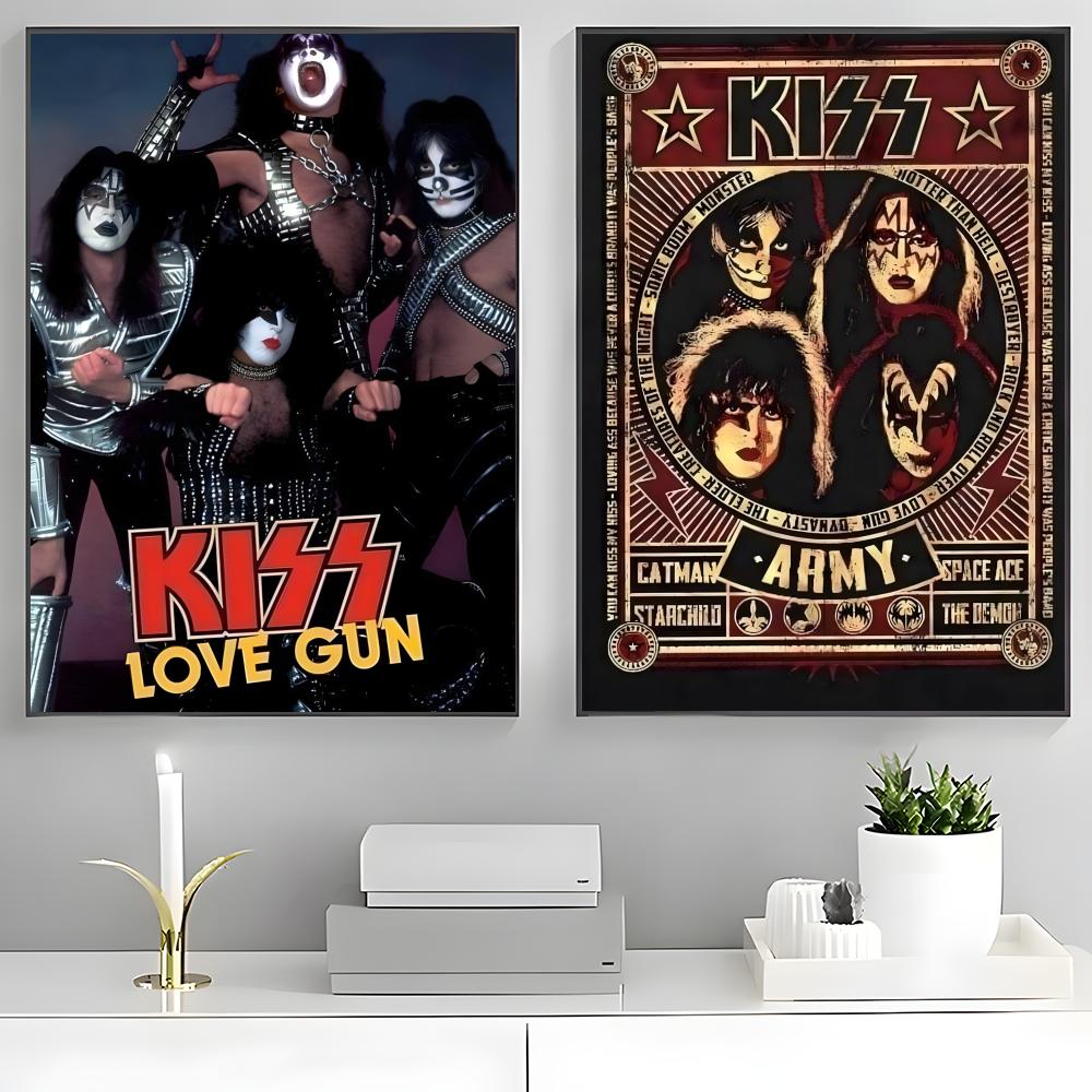 K-Kiss Kraft Rock Band-S Poste – Musical Instrument Poster Bewertung und Preis