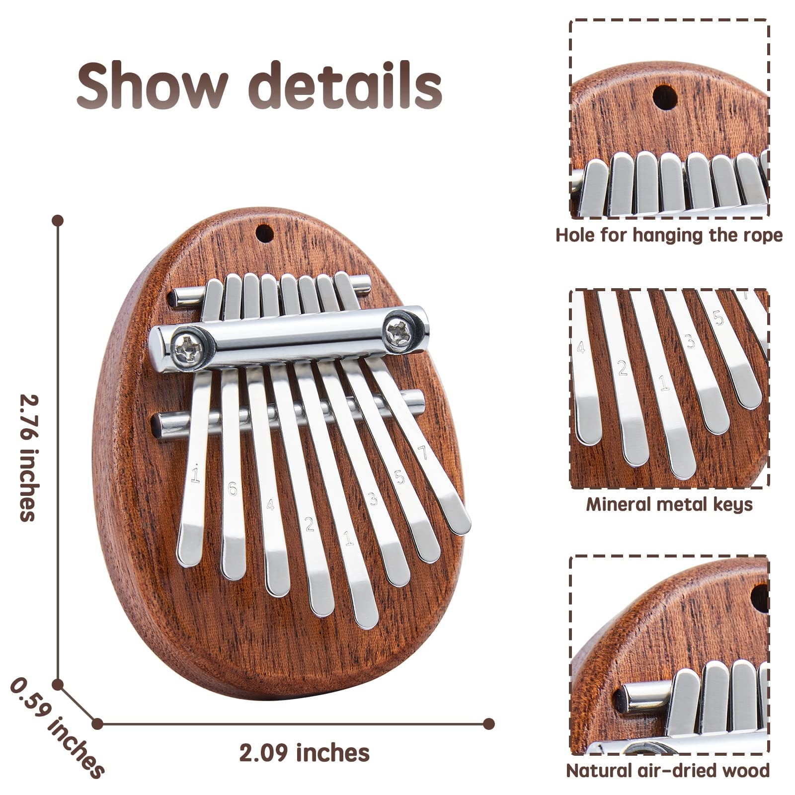 Mini Kalimba Daumenklavier mit – Musical Instrument Balalaika Bewertung und Preis