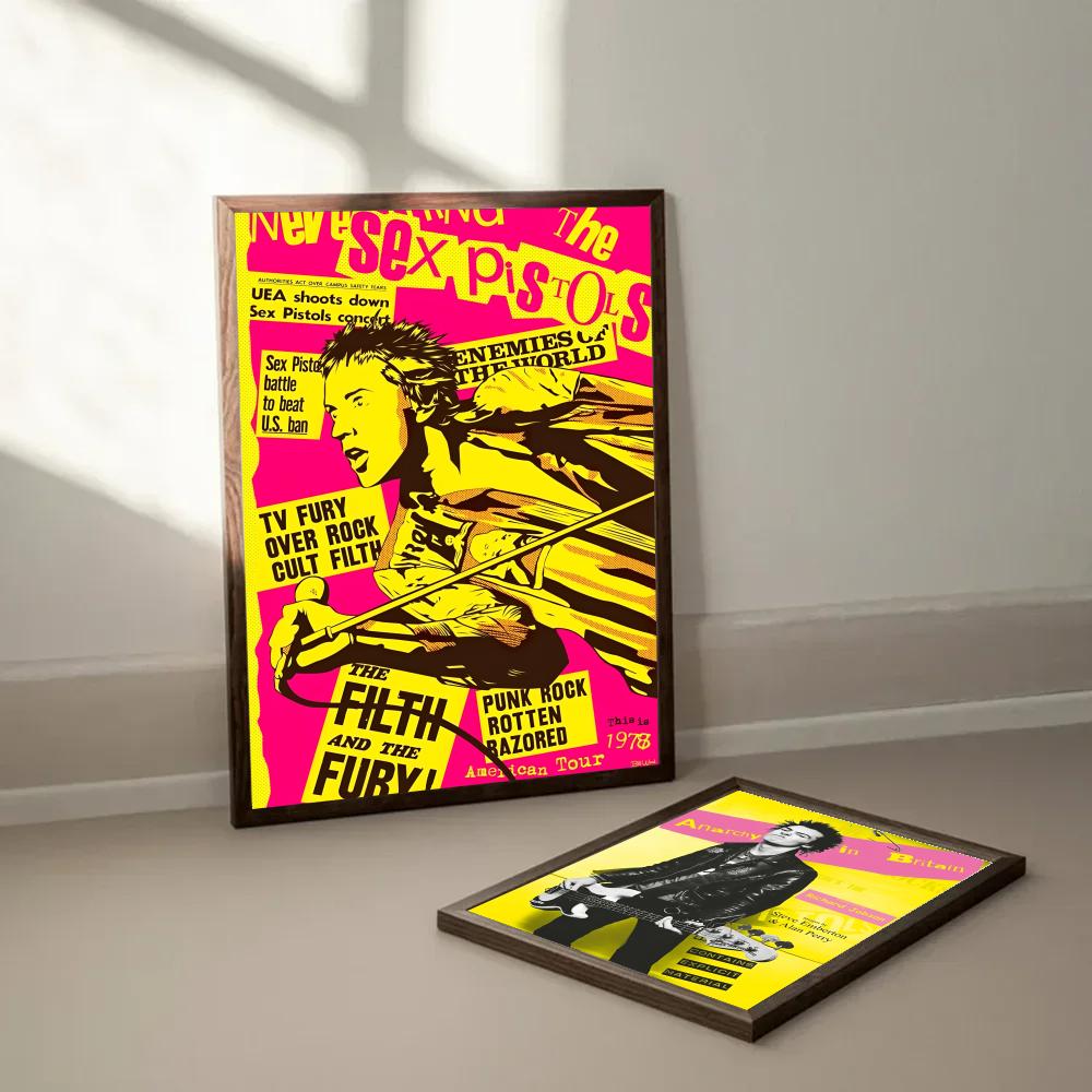 Rock Band S-Sex Pistols Poster – Musical Instrument Poster Bewertung und Preis