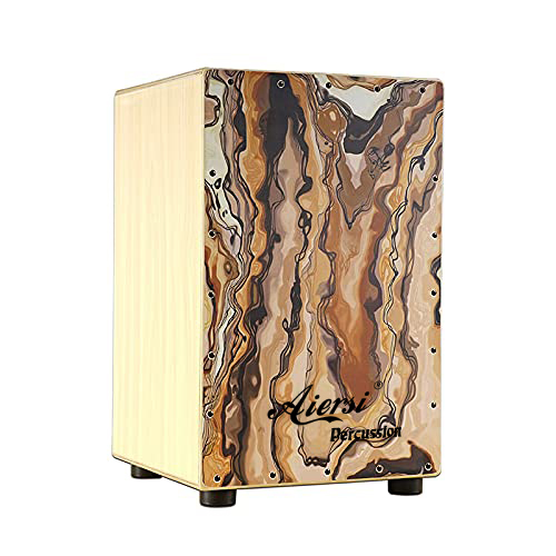 Farbige Holz-Hand-Cajon-Box-Tr – Musical Instrument Percussion Bewertung und Preis