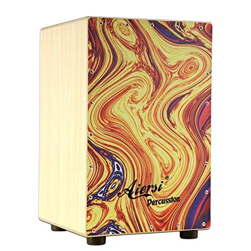 Farbige Holz-Hand-Cajon-Box-Tr – Musical Instrument Percussion Bewertung und Preis